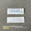 Lancet de sangue de aço inoxidável descartável